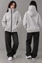 Snow Masked Ninja Unisex Sweatshirt Cardigan 2Strands Thick Fleece - 3