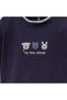Boy 1-4 Years Old Bear Embroidered Sweatshirt + Cloth Bag - 3