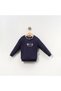Boy 1-4 Years Old Bear Embroidered Sweatshirt + Cloth Bag - 2