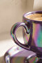 Plum Porcelain Coffee Cup Set for 6 People - 3