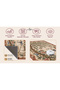 Eta Vintage Animal Figured Botanical Pattern Woven Base Decorative Carpet Eta4341 - 4