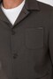 Comfort Fit Flexible Cotton Khaki Shirt Jacket with Pocket C 755 - 6