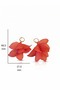 Women's Layered Leaf Earrings - 4