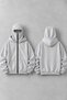Snow Masked Ninja Unisex Sweatshirt Cardigan 2Strands Thick Fleece