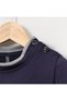 Boy 1-4 Years Old Bear Embroidered Sweatshirt + Cloth Bag - 4