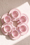 Pink Line Porcelain Coffee Cup Set for 6 People - 3