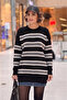Black Striped Sweater - 2