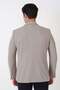 Slim Fit Beige Wool Jacket with Pocket Pockets and Stretch Fabric C 745 - 7