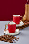 Noveris 2-person 90 ml porcelain coffee cup set ckr4610 - 3