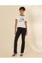 Women Black Plain Fold-over Waist Legging - 5