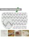 4PCS Reusable Microfiber Refills Compatible with Swiffer Sweeper Mops, 10 Inch Washable Swiffer Pads - 6