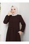 Super Quality Summer Special Design Full-Length Zippered Pleated Premium Coat Suitable for Tesettüre - 2