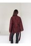 Women's Suede Belted Kimono Jacket with Laser Cut Detail - 8