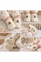 Light Brown Soft Welsoft Inside Slippers Booties Baby Booties First Step, Non-Slip Sole Slippers - 2