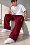 Star Printed Adjustable Leg Baggy Premium Loose Men's Sweatpants That Can Be Worn in All Seasons - 2