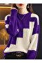 Women's Long Sleeve Crew Neck Knitwear Blouse