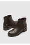 D26Kb-8280 Two Zippered Genuine Leather Boots for Women - 5