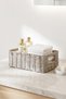 Washable Gray Pp Rattan Closet Laundry Children's Room Toy Organizer Storage Basket Organizer 39X29X13 - 3