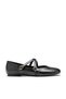 Women's Croc Leather Double-Strap Buckle Slip-On Orthopedic Sole Ballerinas - 2