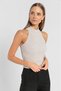 Miss Poem Sleeveless Slim Fit Knitwear - Stone-Stone - M/L - 7