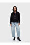 Two Mt Shop Quality Lcw Vision Black Cashmere Plain Comfortable & Relax Women's Shirt Jacket - 2