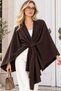 Women's Thessaloniki Fabric Knotted Front Poncho Shawl
