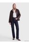 Seray New Season Plum Oversized Women's Faux Leather Jacket. - 2