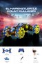 Csg02 Acrobatic Car 2.4Ghz Remote Control 360 °   Turnable Lighted Toy Car Blue - 4