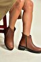 Z555201203 Tan Genuine Leather Women's Boots - 3