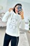 Stone Embroidered 2 Thread Sweatshirt 7K021