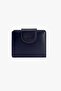 56-2005 Women's Navy Blue Leather Wallet - 2