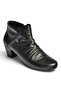 Z324850803 Black Genuine Leather Thick Low Heeled Women's Boots - 4