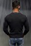 Zex Men's Waffle Textured Buttoned Judge/Henley Collar Basic Long Sleeve Top - 3