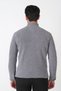 Comfort Fit Zippered Half Turtleneck Ribbed Gray Knitwear Tr 897 - 7