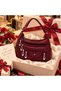 Women's 7-Section Multi-Pocket Luxury Shoulder Bag with Adjustable Strap, Zipper, Quality Faux Leather Daily Gift Bag - 3
