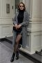 Angora Beard Yarn Long Women's Cardigan