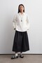 Slit Polo Collar Sweatshirt Ecru - 2