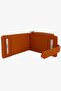 23-1045 Women's Orange Leather Wallet - 5