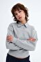 Collared Buttoned Sweatshirt S06096 - 2