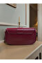 Women's Hand & Shoulder Bag A4S4M2 Claret Red - 2