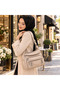 Women's 7-Section Multi-Pocket Luxury Shoulder Bag with Adjustable Strap, Zipper, Quality Faux Leather Daily Gift Bag - 4