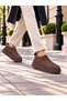 Baytuluk Bt-W1 Brown Suede High Sole Casual Men's Shoes with Fur Inside - 5