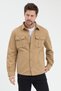 Cotton Piece Dye Technique Button Closure Unlined Slim Fit Shirt Jacket # Au-3026Ck - 2