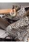 Premium Velvet Collar Leopard Parka - 3