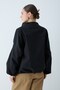Women's Asymmetrical Collar Buttoned Pocket Detailed Long Sleeve Short Jacket - Black - 7