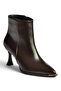 Z518083209 Brown Thick Goblet Heeled Women's Boots - 5