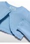 Baby Girl Thin Spring Mercerized Bolero Blue - 3