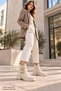 Strada Double Buckle Elastic Thick Sole Casual Women's Boots - 3