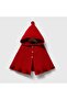 Knitted Poncho and Dress Plaid Patterned Baby Girl Set - 3