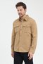 Cotton Piece Dye Technique Button Closure Unlined Slim Fit Shirt Jacket # Au-3026Ck - 4